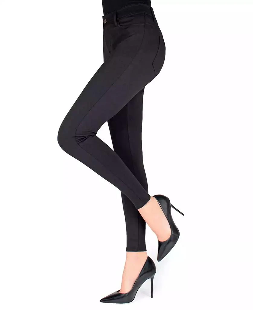Memoi Women's Pants-Style Ponte Basic Pocket Leggings 1