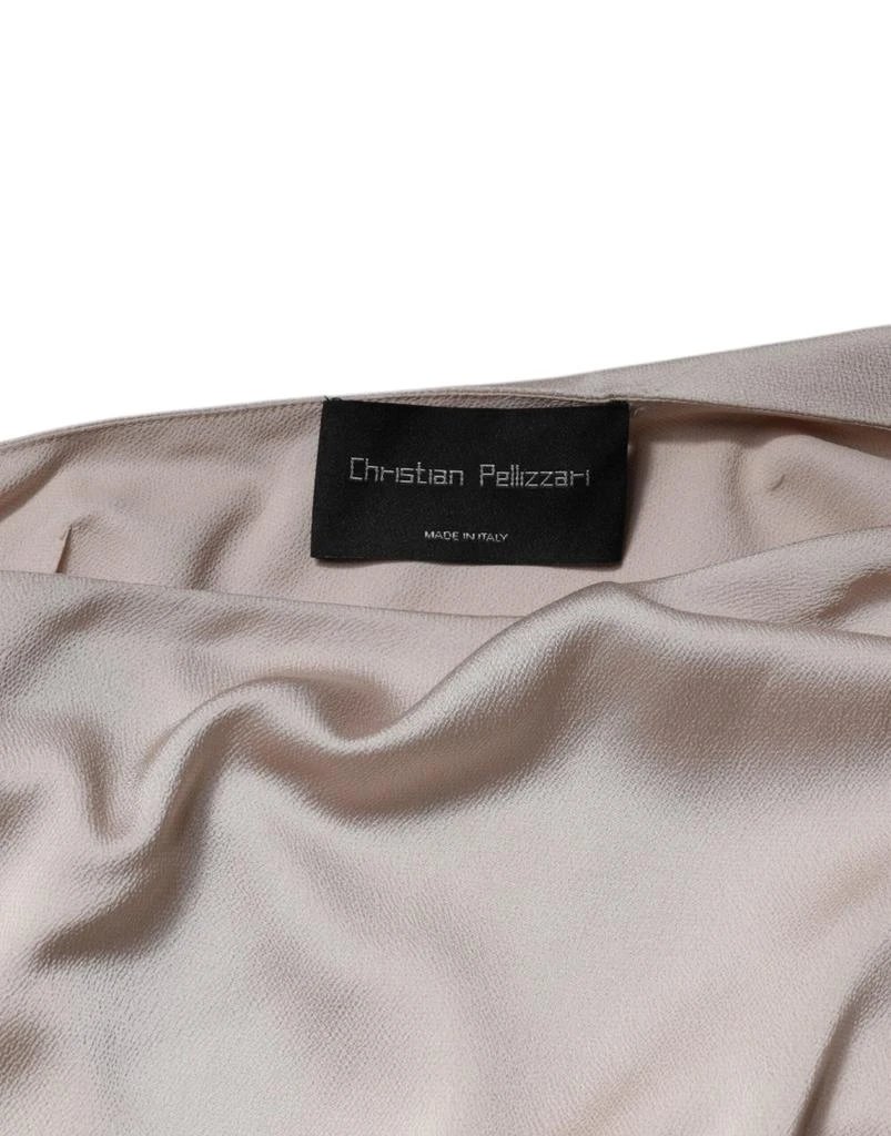 CHRISTIAN PELLIZZARI One Shoulder Asymmetric Drape Women's Dress (Pre-Owned) 5