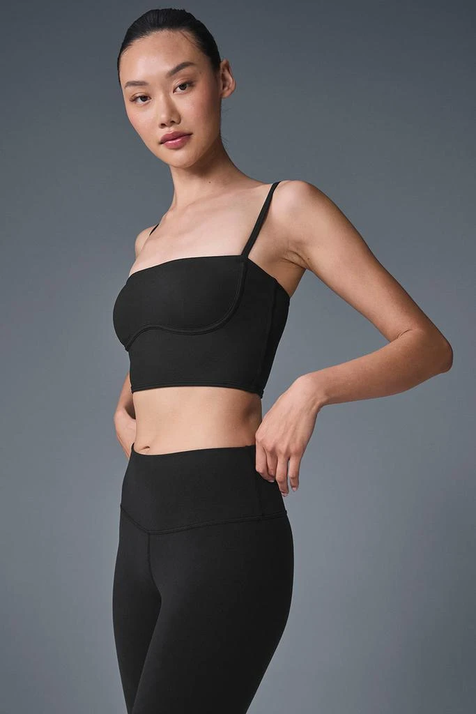 Alo Airbrush Streamlined Bra Tank - Black 2