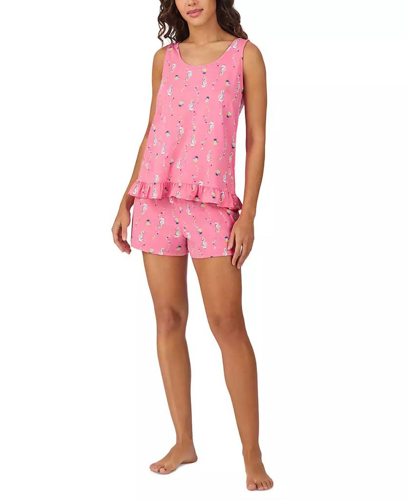 Cuddl Duds Women's Printed Sleeveless Boxer Pajama Set