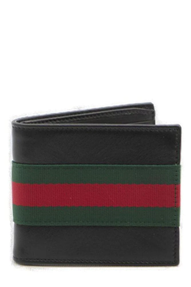 Gucci Gucci Web Trademark Bi-Fold Wallet