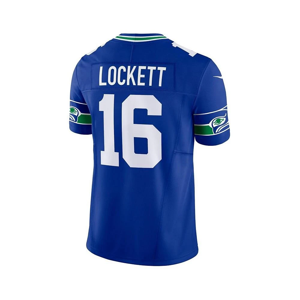 NIKE Men's Tyler Lockett Royal Seattle Seahawks Throwback Vapor F.U.S.E. Limited Jersey 3