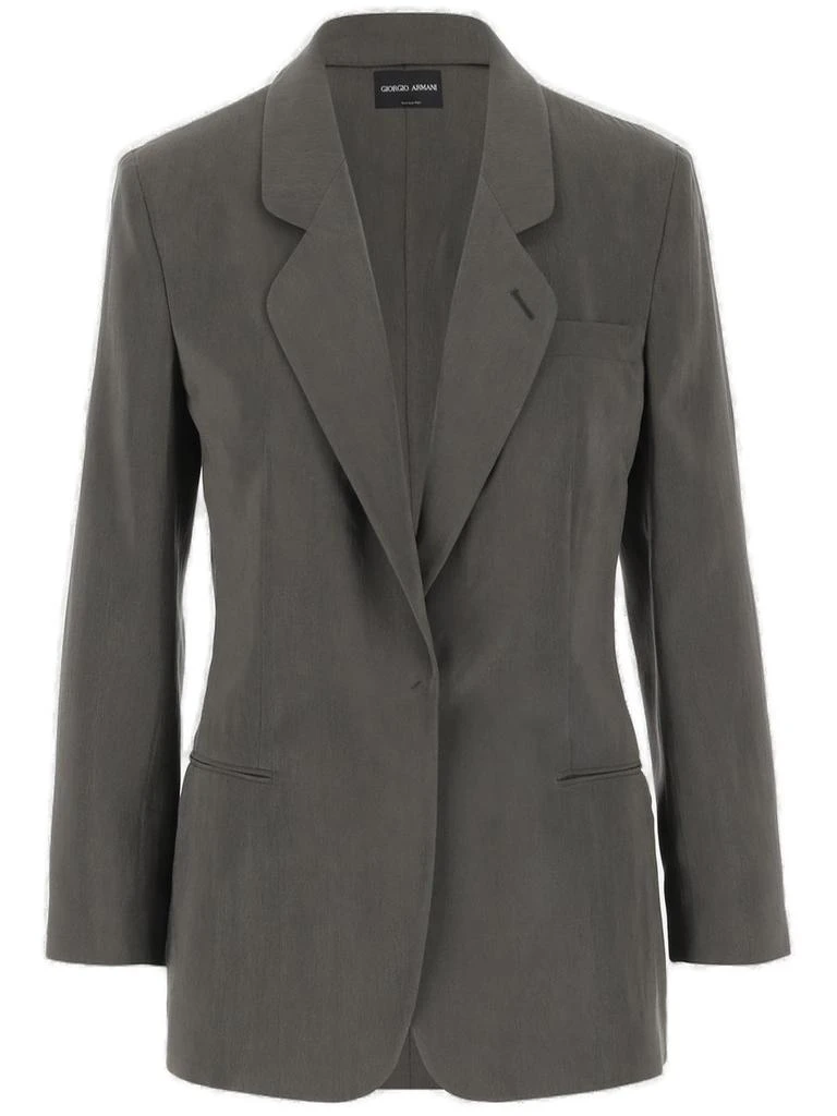 Giorgio Armani Giorgio Armani Single-Breated Long-Sleeved Jacket 1