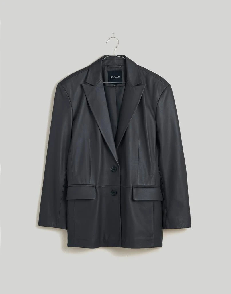 Madewell The Bedford Oversized Blazer in Leather 5
