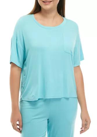 Love, Fire Fire Rayon Spandex Pocket Pajama T Shirt