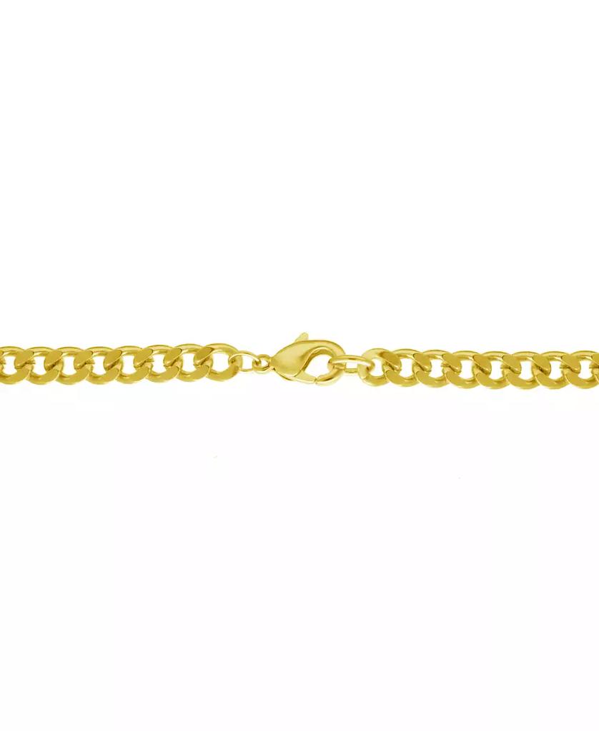 Essentials Curb Chain Necklace, Gold Plate and Silver Plate 18"