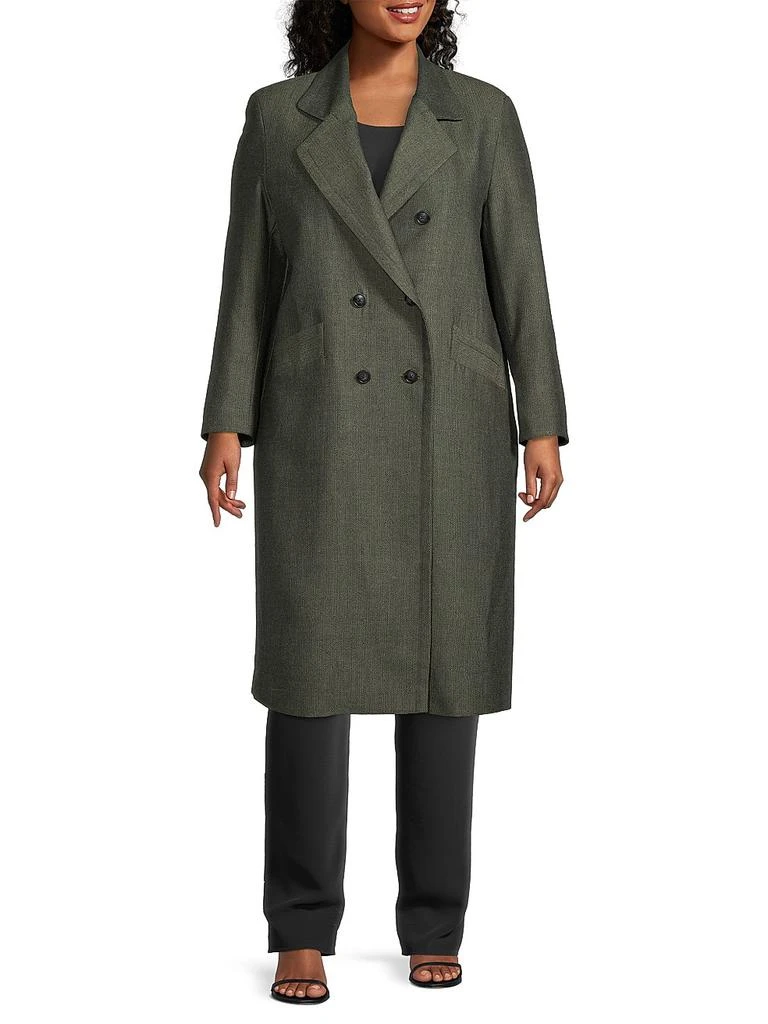 Baacal Double-Breasted Herringbone Coat 2