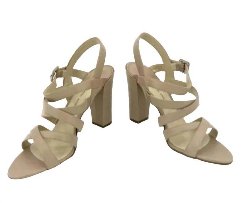 Paul Andrew Paul Andrew - Women's Leather Strappy Block Heel Sandals 3