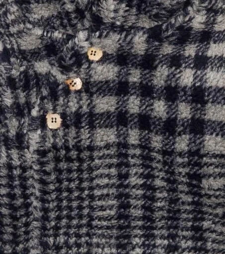 1 + in the Family Baby Ethan checked hooded teddy jacket 3