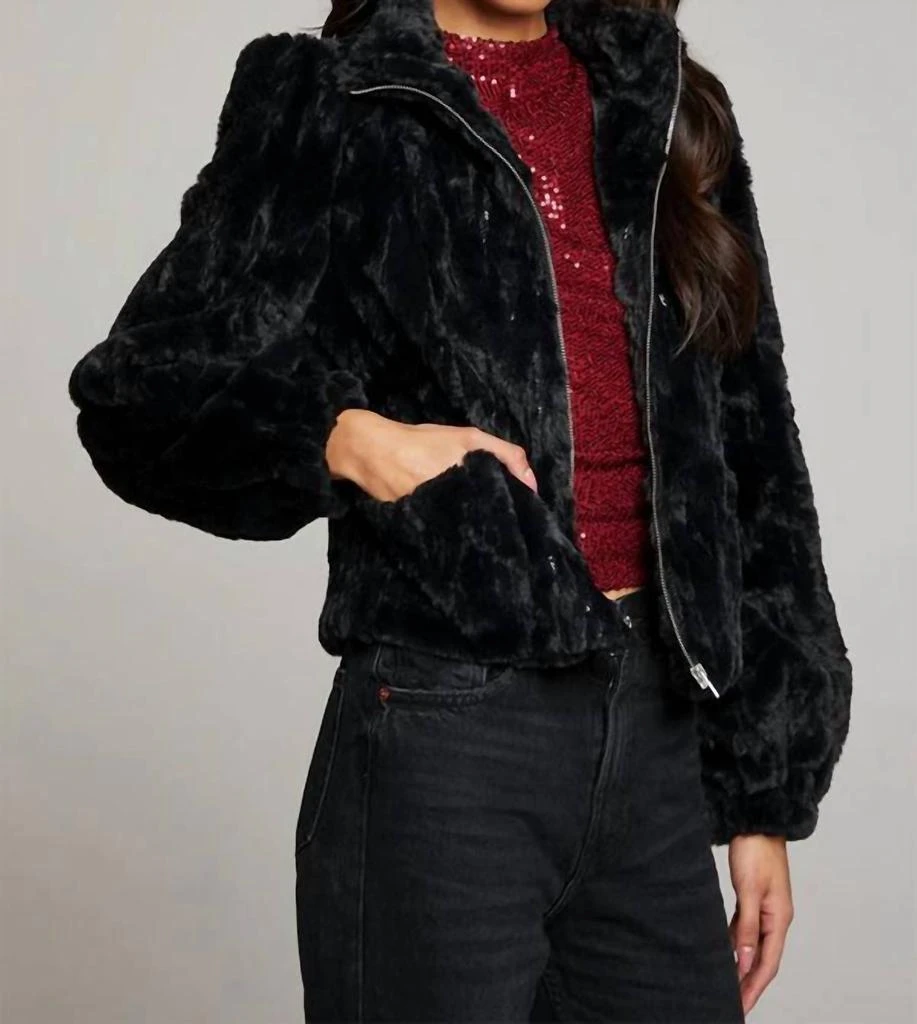 Chaser Chaser - Sequin Faux Fur Coat 2