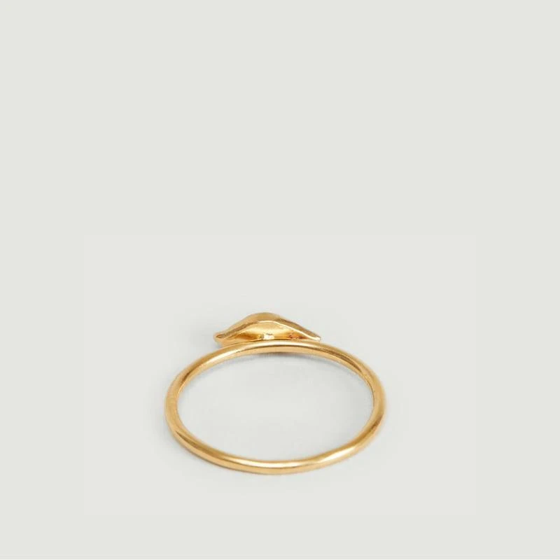 MONSIEUR Izza Small eye pattern yellow vermeil ring Vermeil jaune MONSIEUR 3