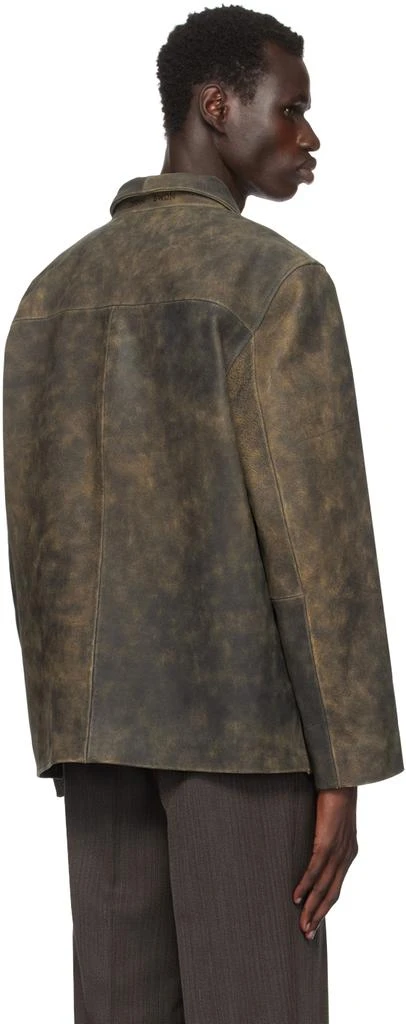 CMMN SWDN Brown Donny Leather Jacket 3