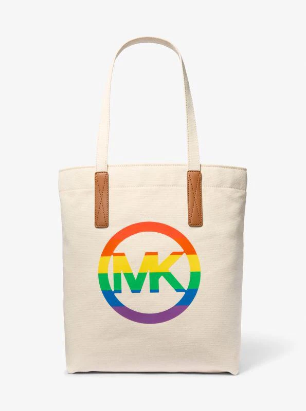 Michael Kors PRIDE Rainbow Logo Cotton Tote Bag 1