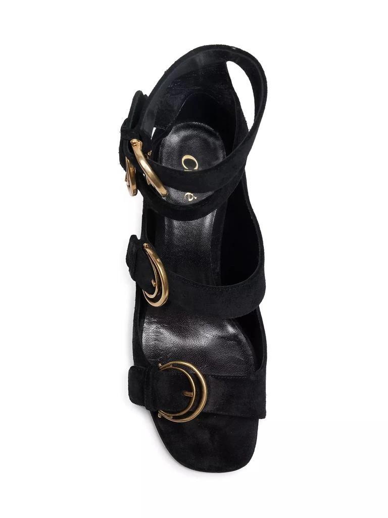Chloé Alize Suede Buckle Sandals 5