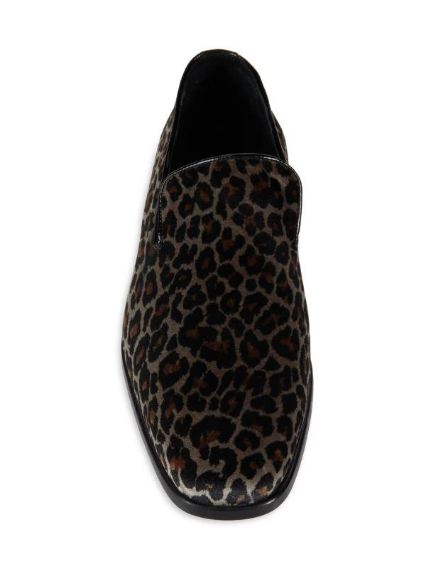 Saks Fifth Avenue Velvet Almond Toe Smoking Slippers 5