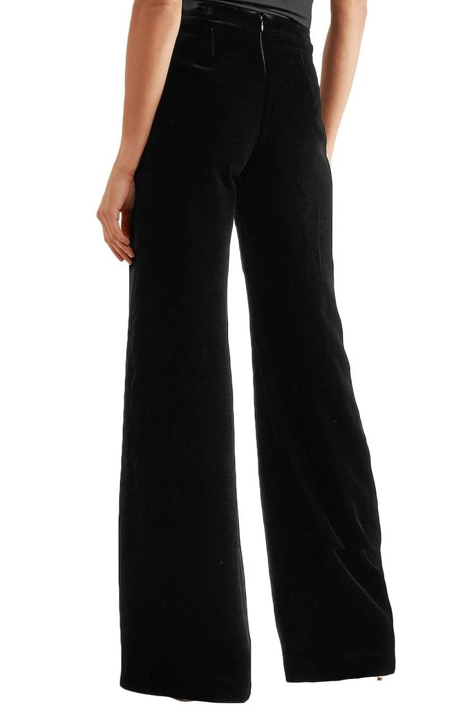 Brandon Maxwell Velvet wide-leg pants 4