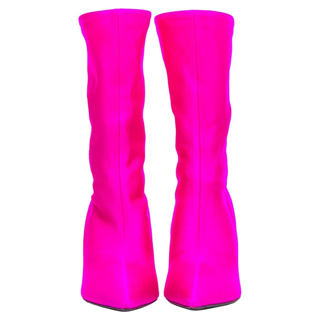 Balenciaga knitife neon lycra pointed sock boots Kim Kardashian 3