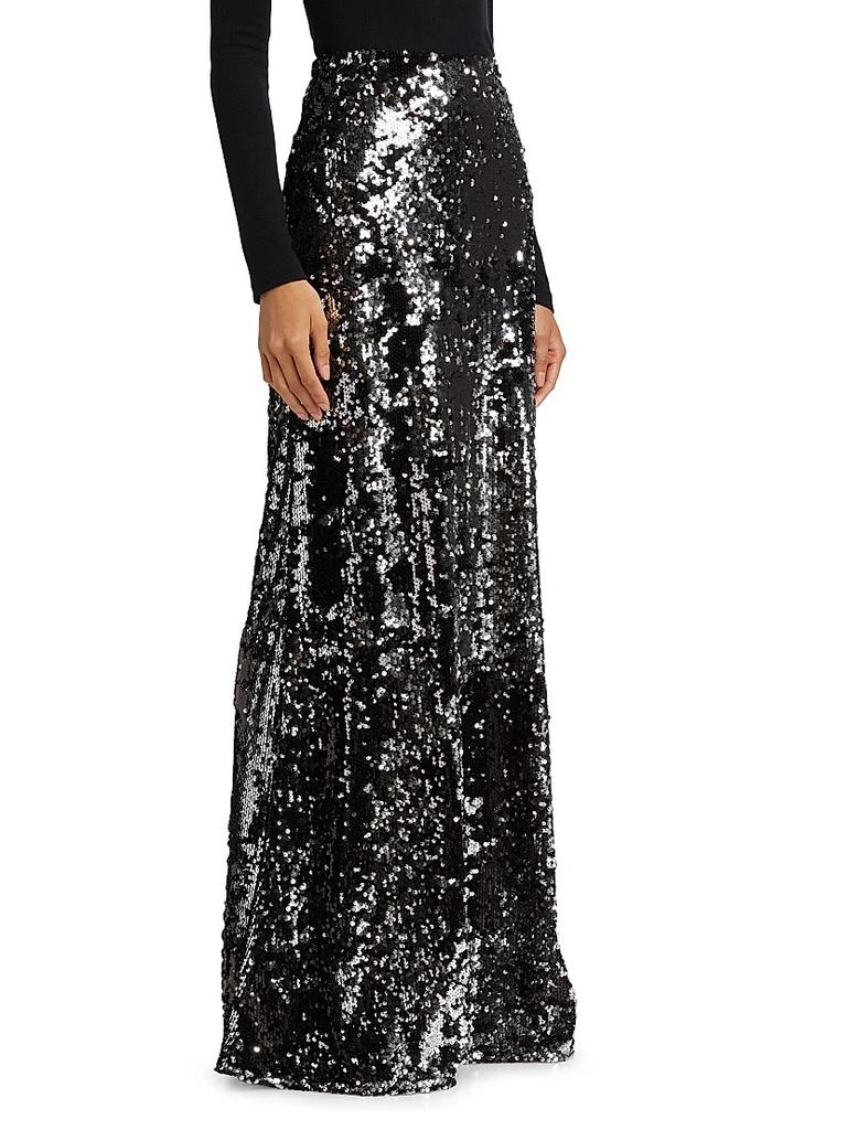 L'Agence Zeta Sequined Maxi Skirt 4