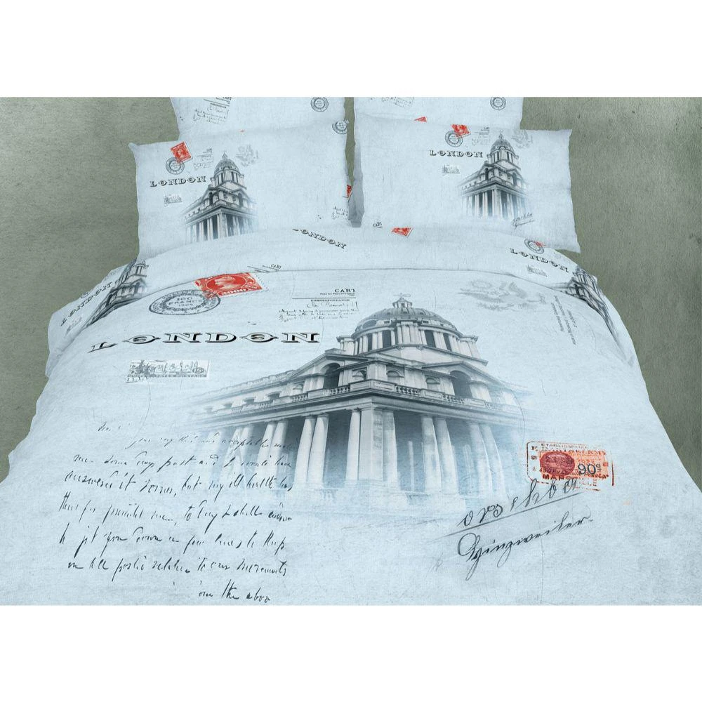 Dolce Mela Duvet Cover Sheets Set, London 2