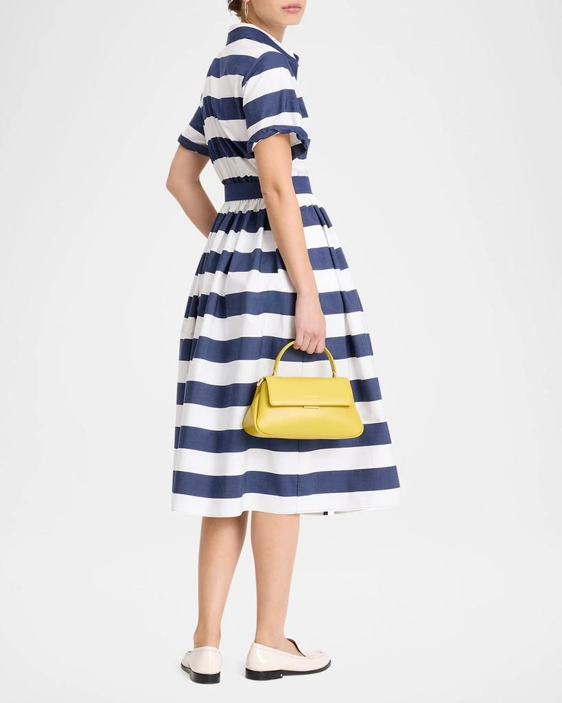 kate spade new york belted sailor stripe poplin midi shirtdress 3