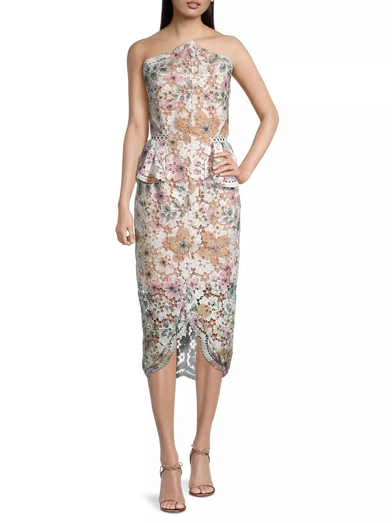 Elliatt Times Peplum Lace Midi-Dress 2