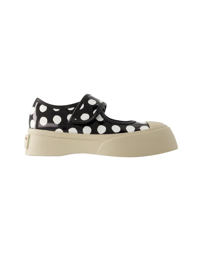 Marni Mary Jane Sneakers - Marni - Leather - Black/Lily White 1