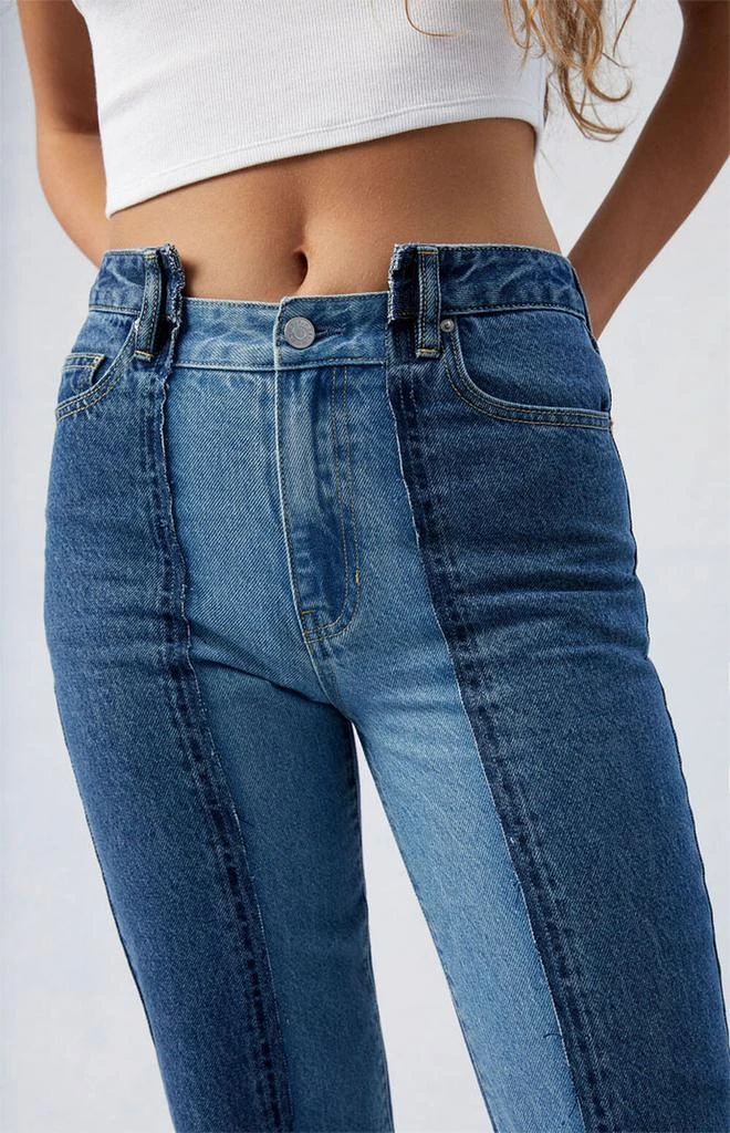 PacSun Two-Tone Millie Mid Rise '90s Boyfriend Jeans 3