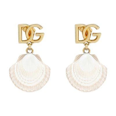 Dolce & Gabbana Earrings with DG logo and shell 1