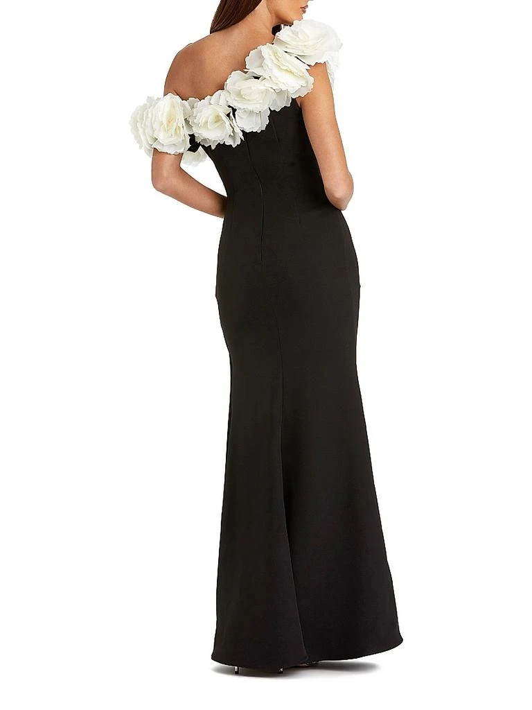 Mac Duggal Evening Floral Jersey Off-The-Shoulder Gown 2