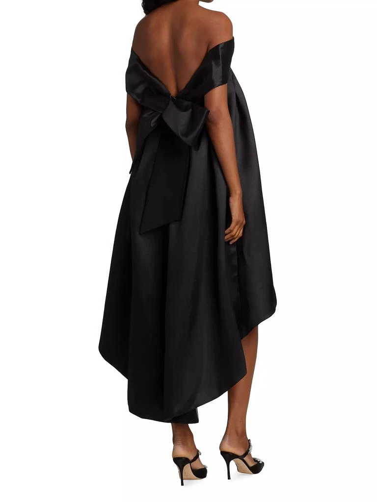 Amsale Bow-Back Trapeze Dress 5