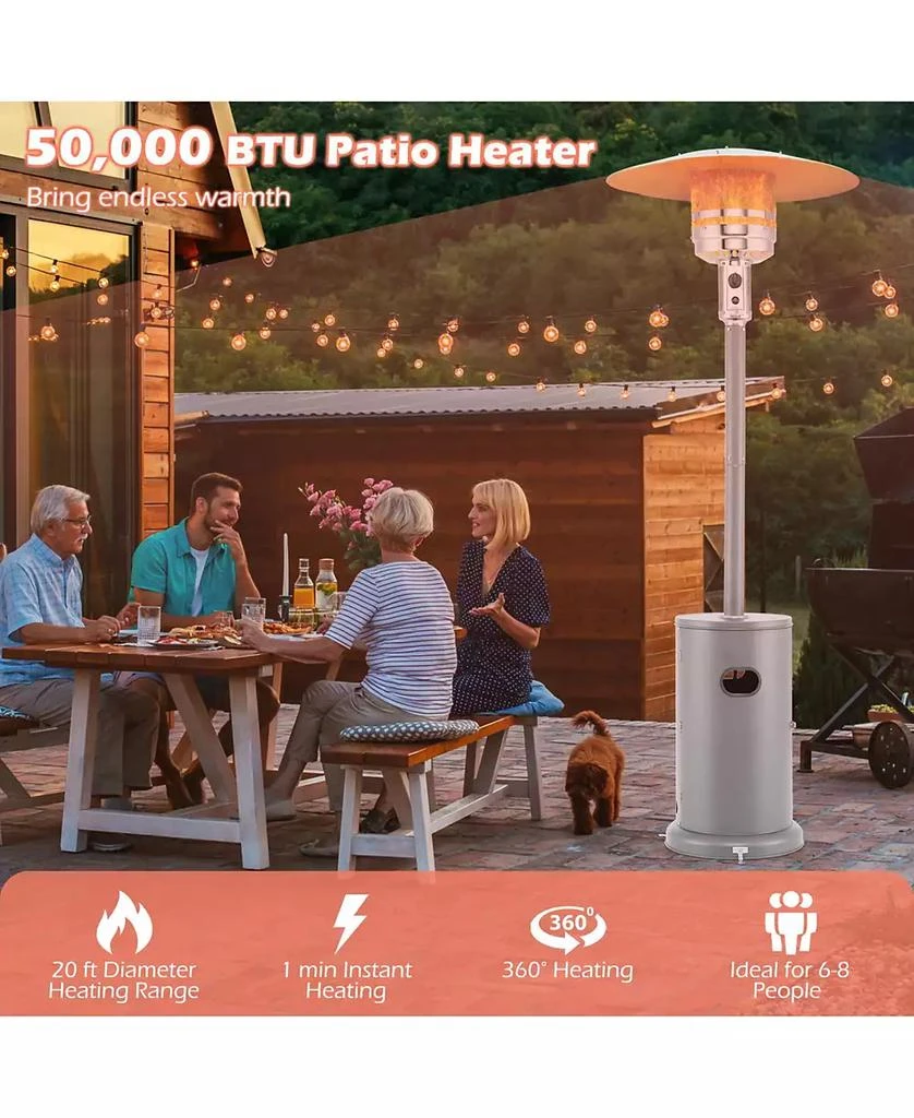 SUGIFT 50000 BTU Propane Patio Heater with Round Table Design 5