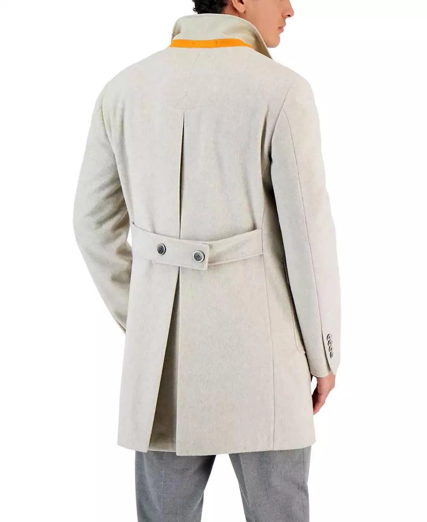 Tallia Men's Wool Slim-Fit Double-Breasted Overcoat 2
