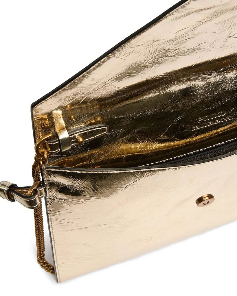 PINKO Metallic Leather Envelope Purse 2