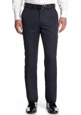 Haggar Charcoal Premium Comfort Straight Fit Flat Front Dress Pants Haggar Charcoal Premium Comfort Straight Fit Flat Front Dress Pants