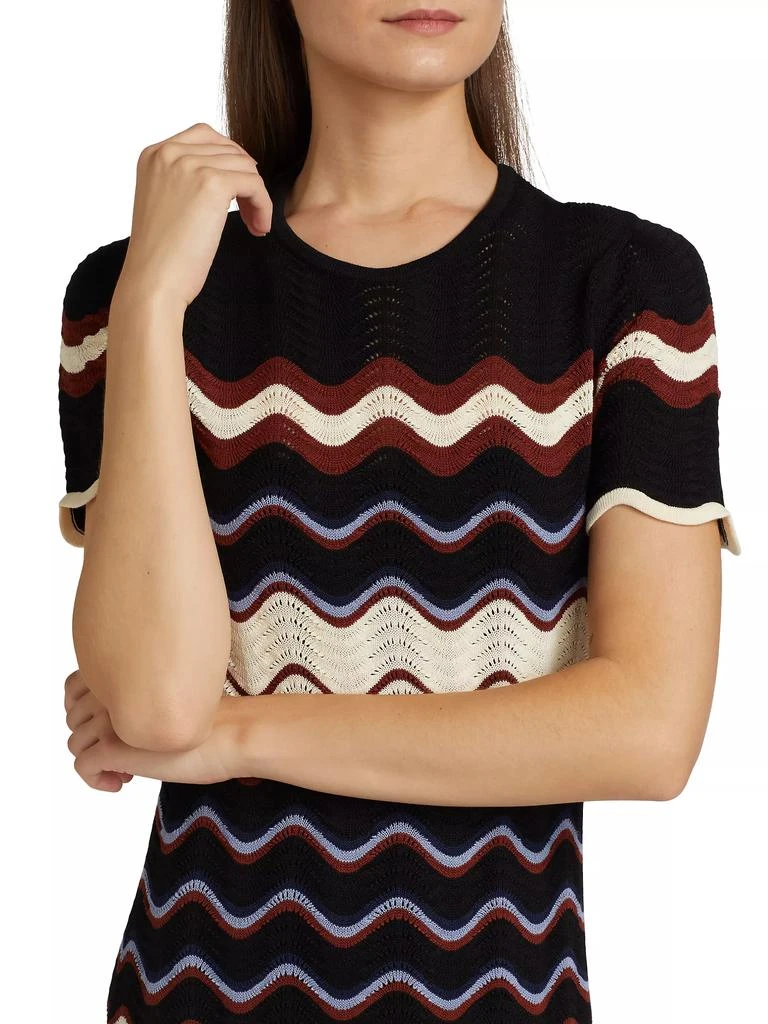 Tanya Taylor Leighton Chevron Knit Dress 6