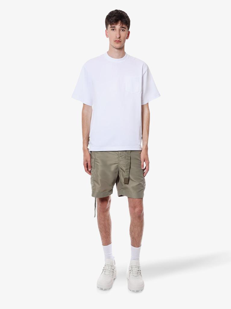 Sacai Cotton t-shirt with zip on the bottom