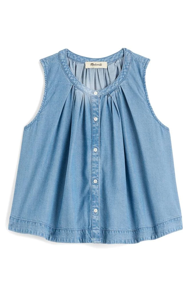 Madewell Denim Button-Up Tank Top 4