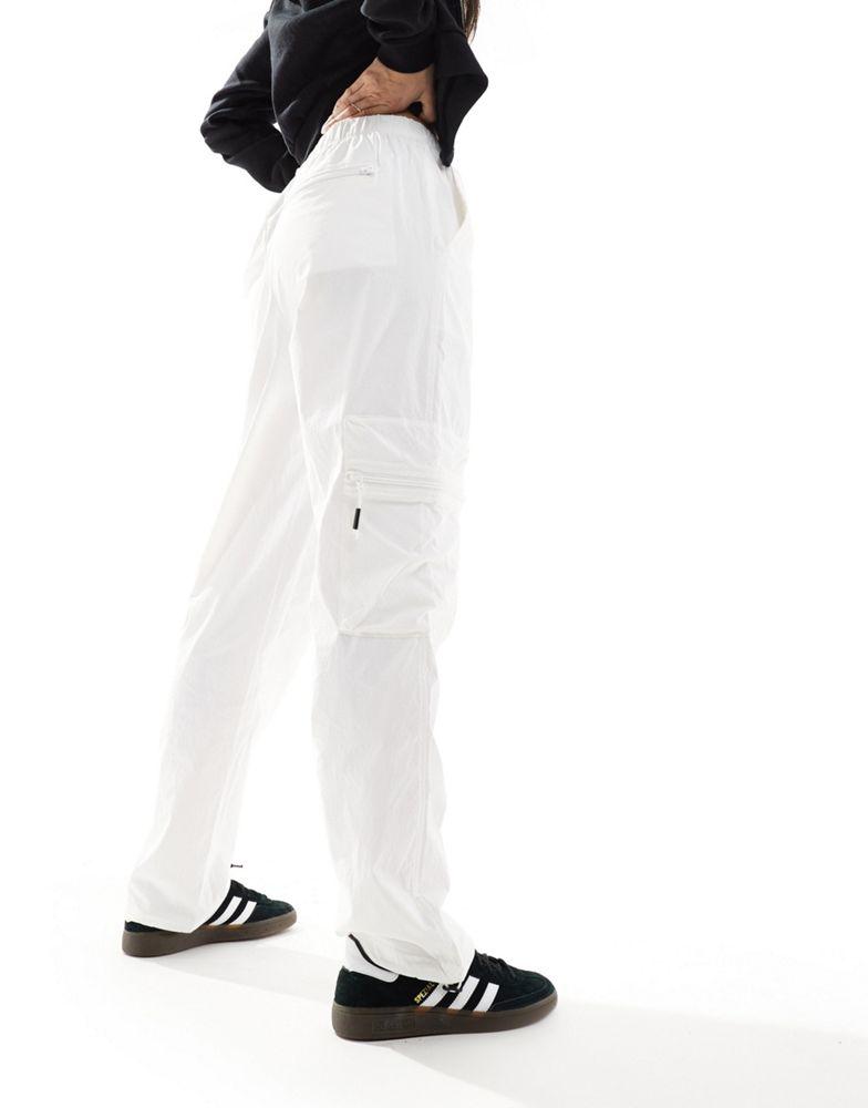 Rains Rains Tomar stretch ripstop utility trousers in powder white