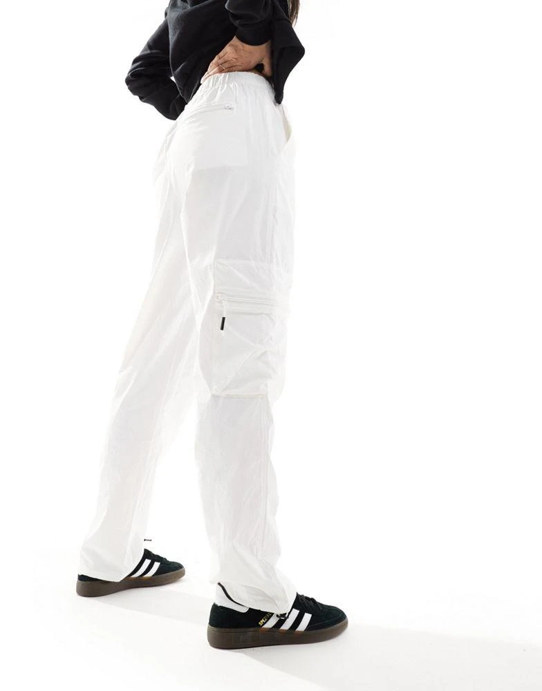 RAINS Rains Tomar stretch ripstop utility trousers in powder white 2