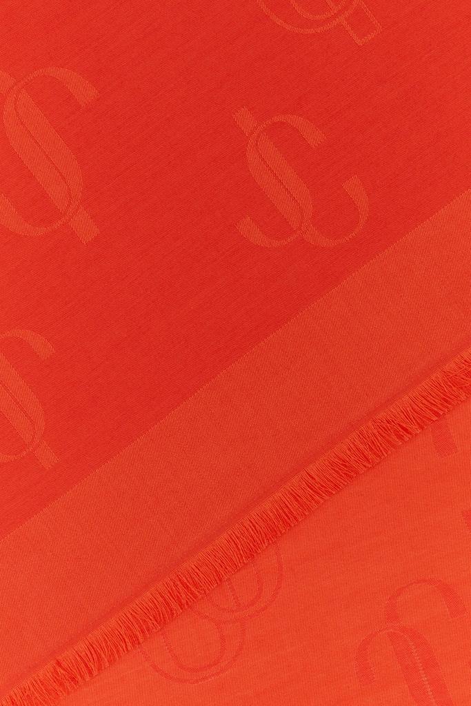 Jimmy Choo Orange silk blend scarf