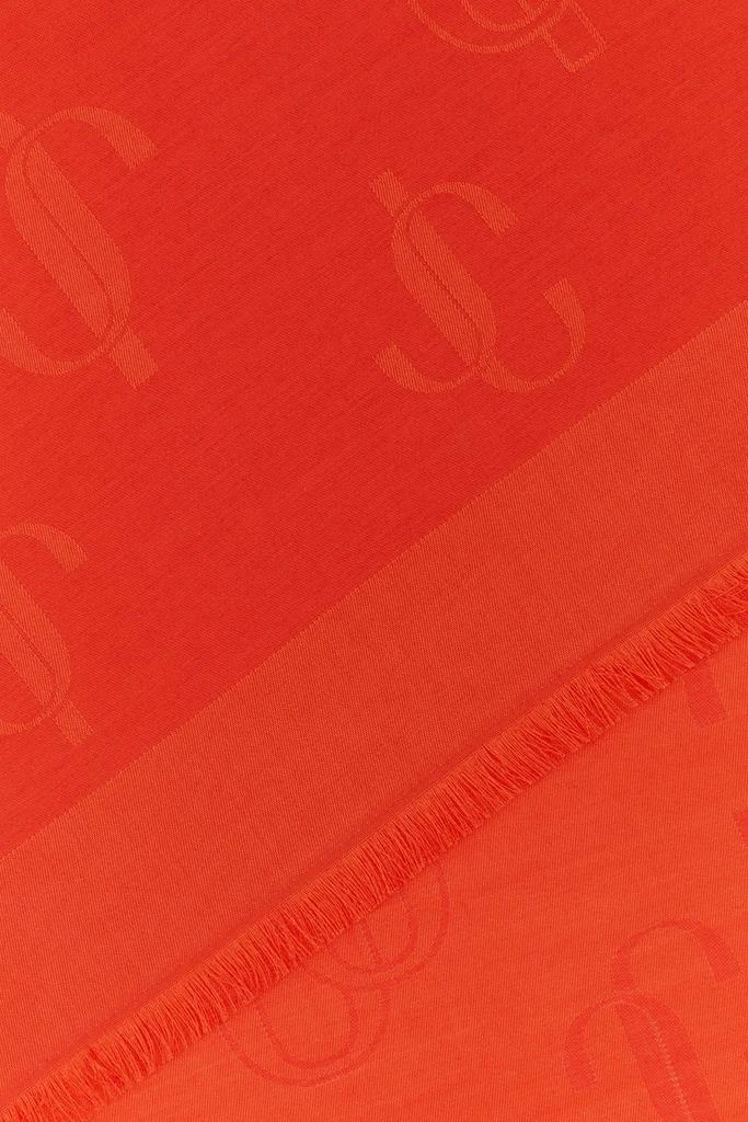 Jimmy Choo Orange silk blend scarf 1