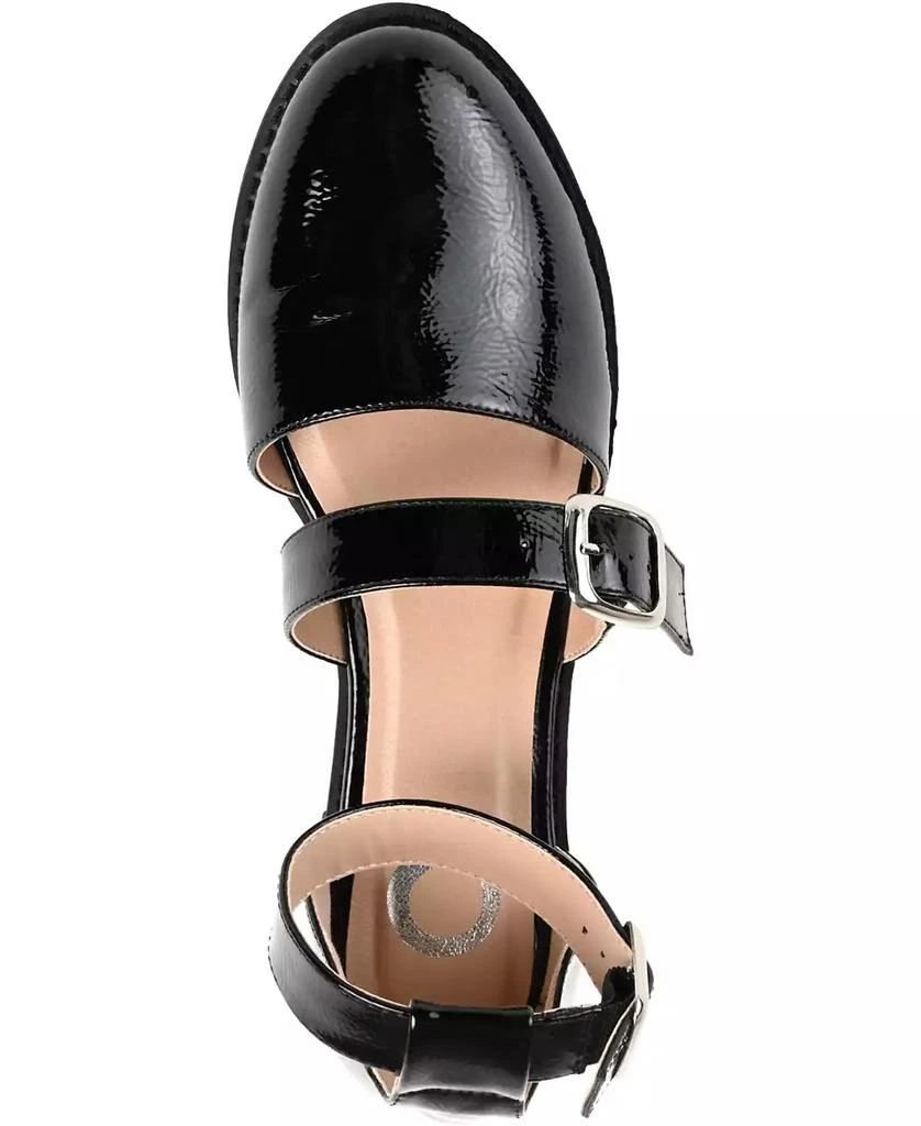 Journee Collection Women's Constance Double Buckle Flats 4
