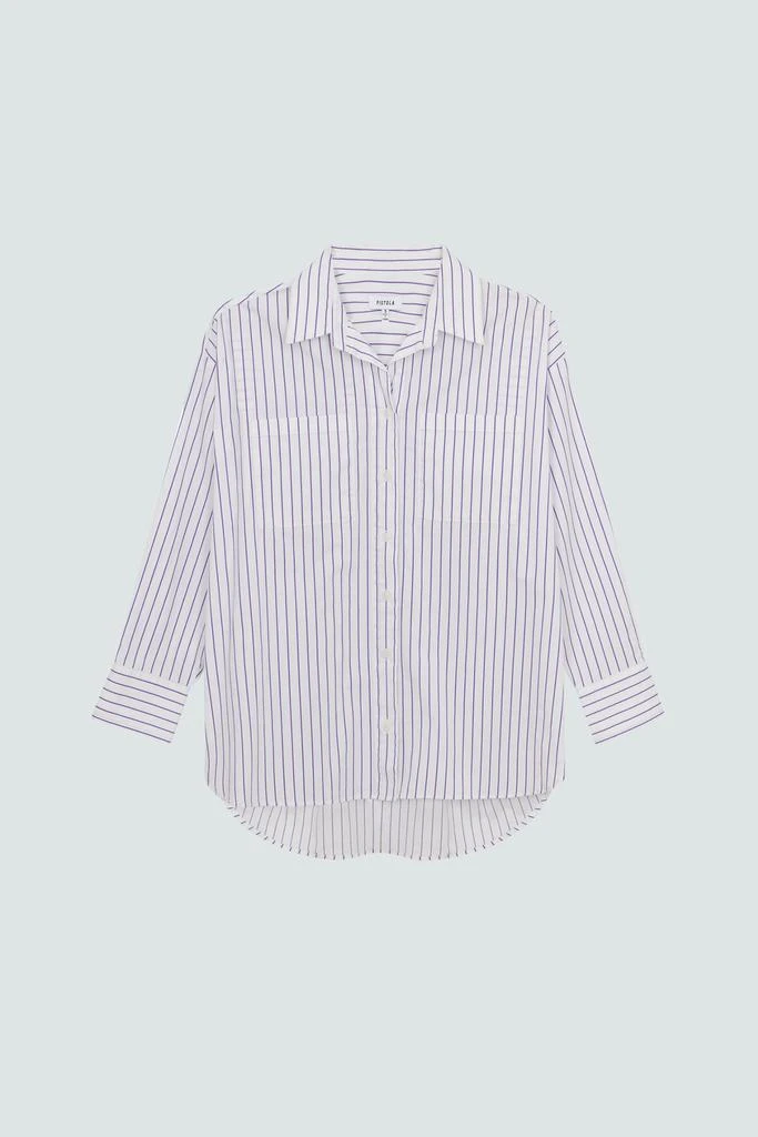 Pistola Denim Rena Button Down Shirt - Violette Stripe 6