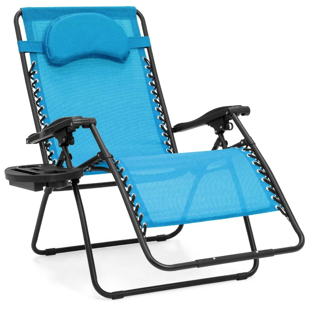 Best Choice Products Oversized Zero Gravity Chair, Folding Outdoor Patio Lounge Recliner w/ Cup Holder 1