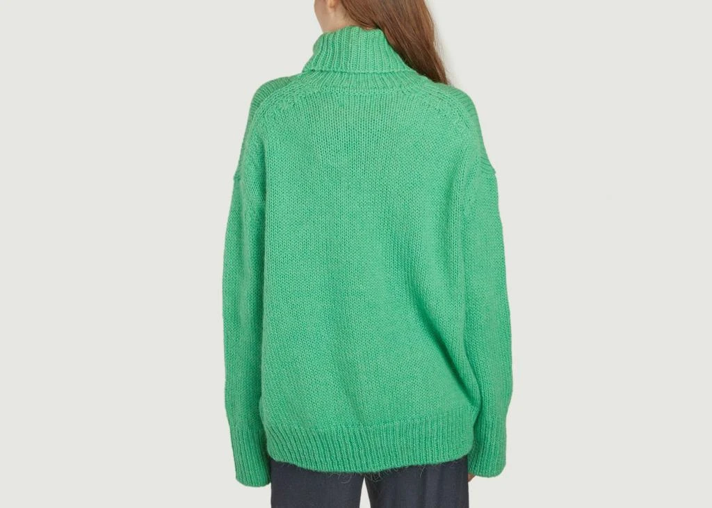 预计3周后发货 Samsoe Samsoe Pulls, Gilets Pullover Molli 14077 Vibrant Green Samsoe - Samsoe - Vert - Femme 3