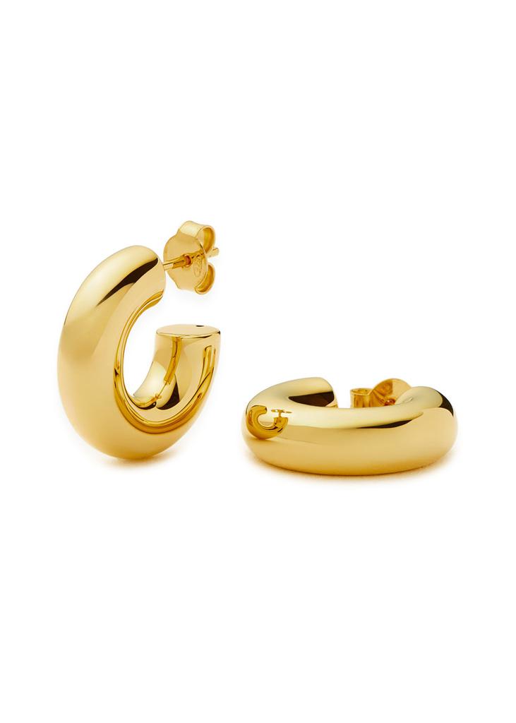 Missoma Chubby Medium 18kt gold vermeil hoop earrings