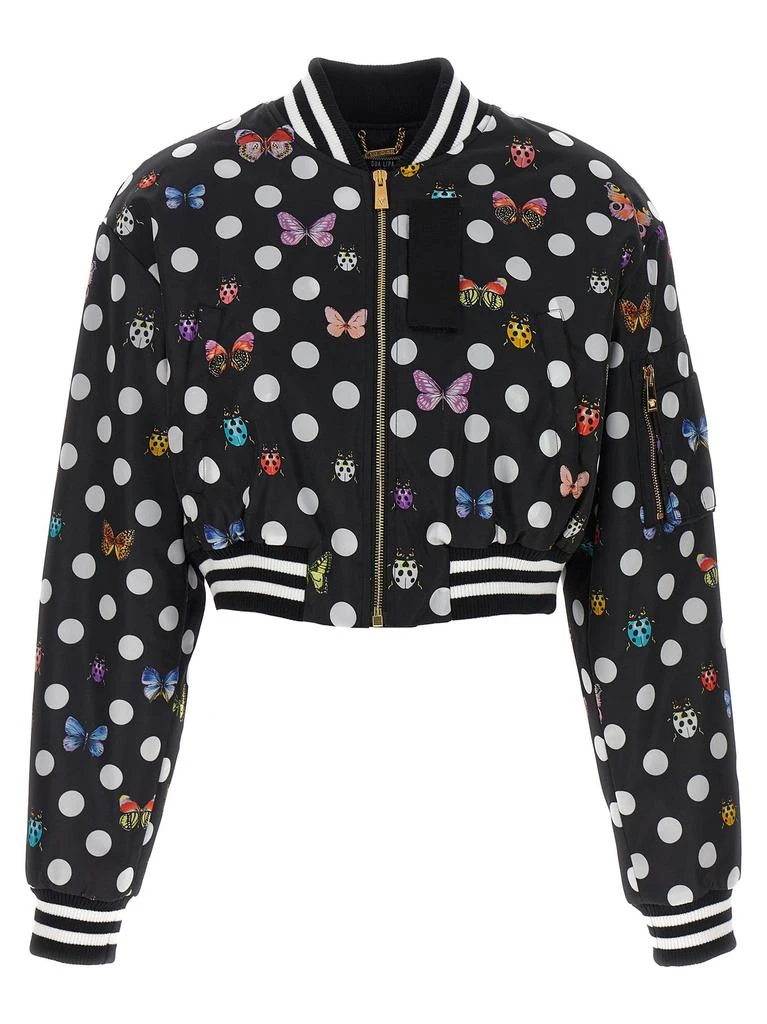 Versace Versace X Dua Lipa Butterfly Printed Bomber Jacket 1