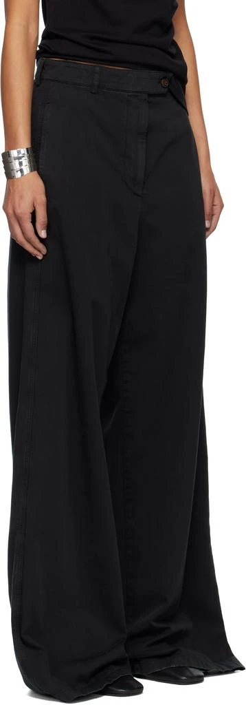 Dries Van Noten Black Cotton Twill Trousers 2