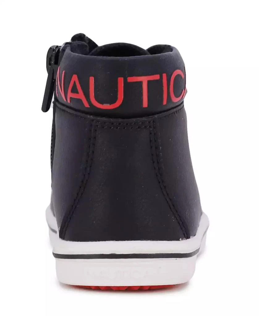 Nautica Toddler Boys Bowenswarf Casual Padded Collar High-top Sneaker 4