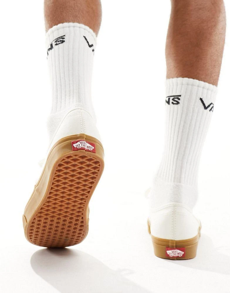 Vans Vans Authentic gum sole trainers in off white 2